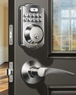 Veise Keyless Entry Door Lock with 2 Lever Handles - Electronic Keypad Deadbolt, Easy Installation Digital Smart Front Door Lock Set, Satin Nickel 🍁 All In One Marketplace Canada