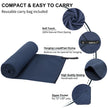 Rainleaf Microfiber Towel Perfect Travel & Gym & Camping Towel. Quick Dry - Super Absorbent - Ultra Compact - Lightweight. Suitable for Trip, Beach, Shower, Backpacking, Pool 🍁 All In One Marketplace Canada