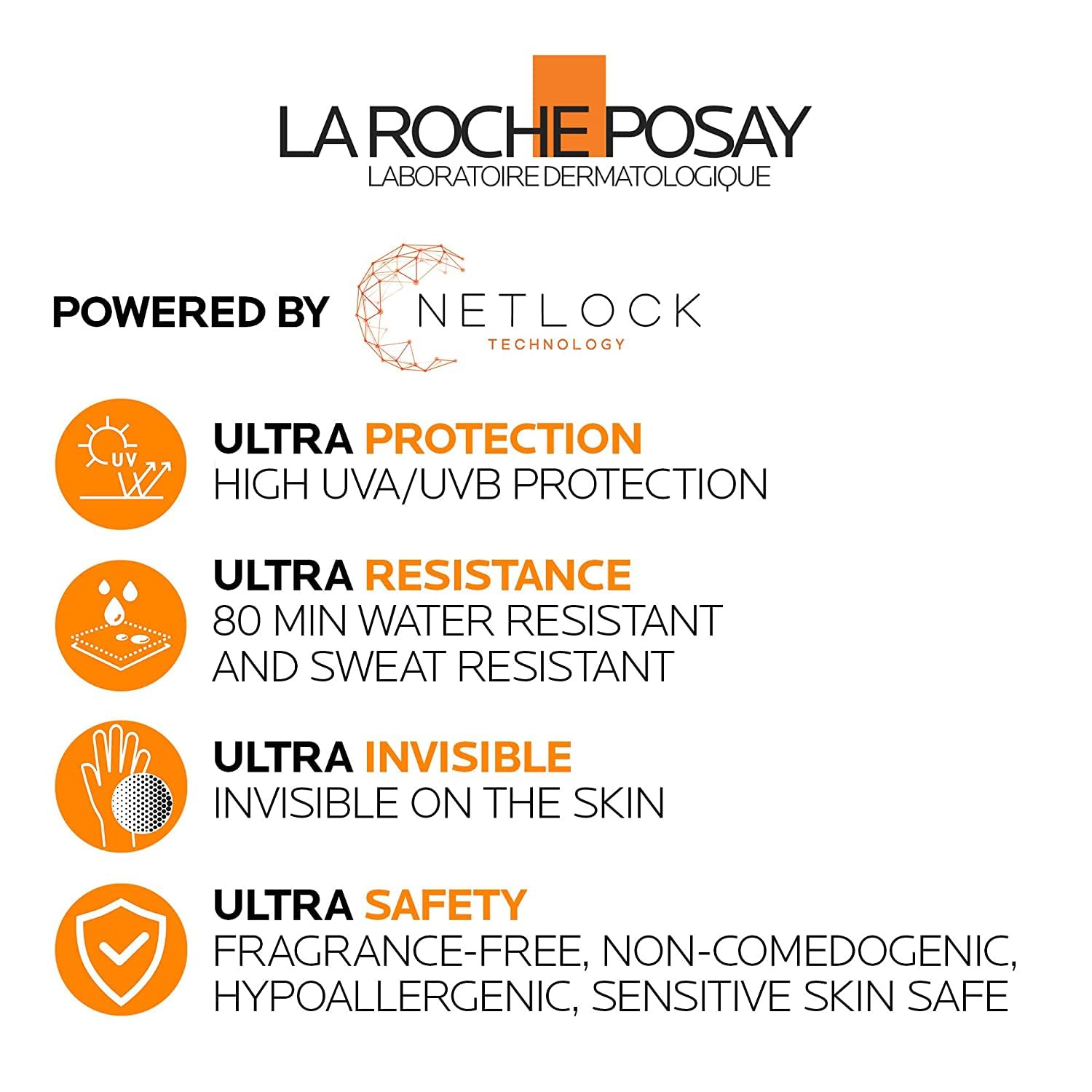La Roche Posay Anthelios Ultra Fluid Face & Body Sunscreen SPF 50+, High UVA UVB Protection, Invisible Matte Finish, Water & Sweat Resistant, Fragrance Free, Recommended by Dermatologists 🍁 All In One Marketplace Canada