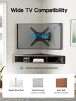 Pipishell Full Motion TV Wall Mount for 26-65 Inch Flat Curved Screen TVs, Max VESA 400x400mm up to 77 lbs, Swivel TV Mount Wall Bracket with Articulating Arms, Tilt, Extension, PIMF7 🍁 All In One Marketplace Canada