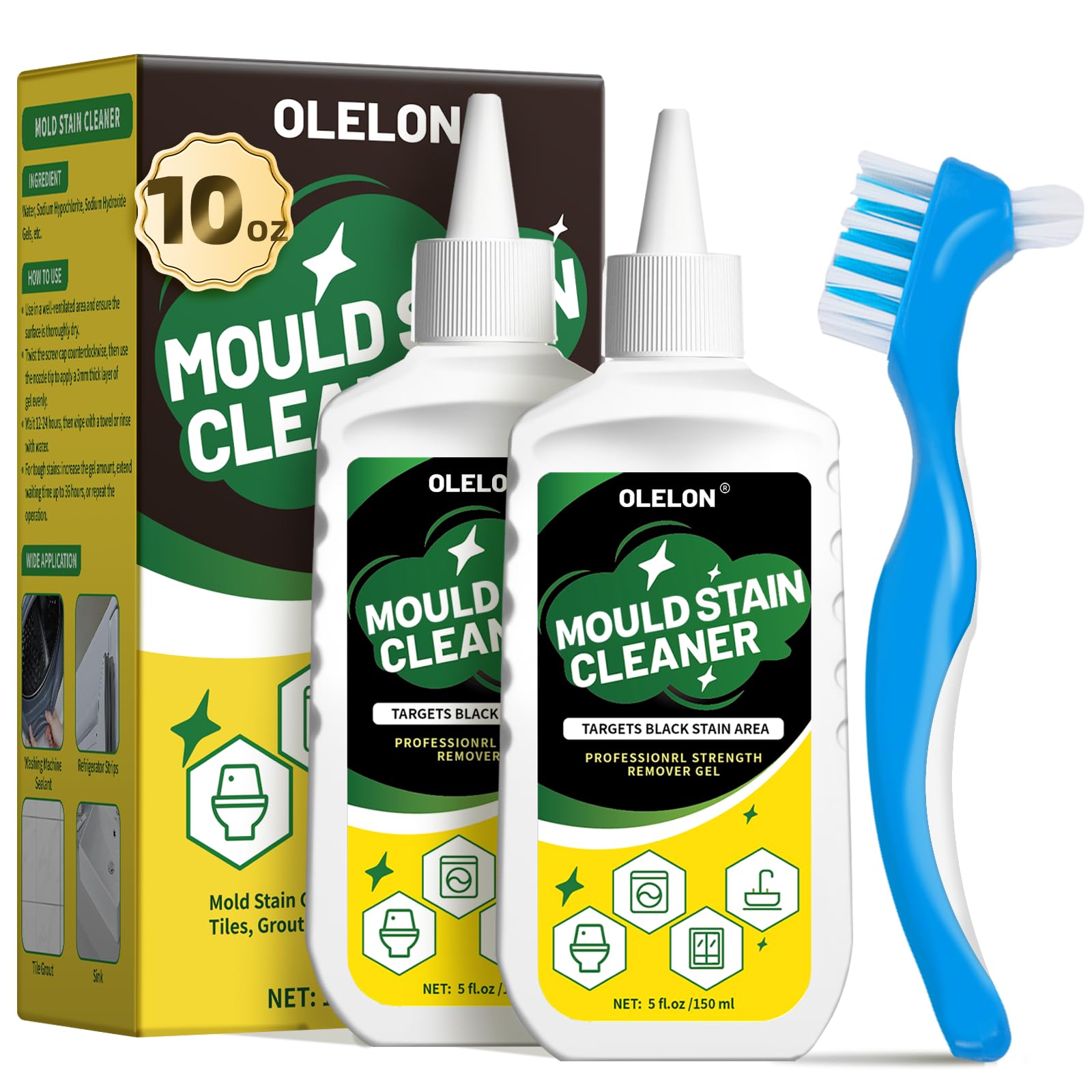 Mold Remover Gel for Washing Machine Cleaner and Tile Grout Cleaner 🍁 All In One Marketplace Canada
