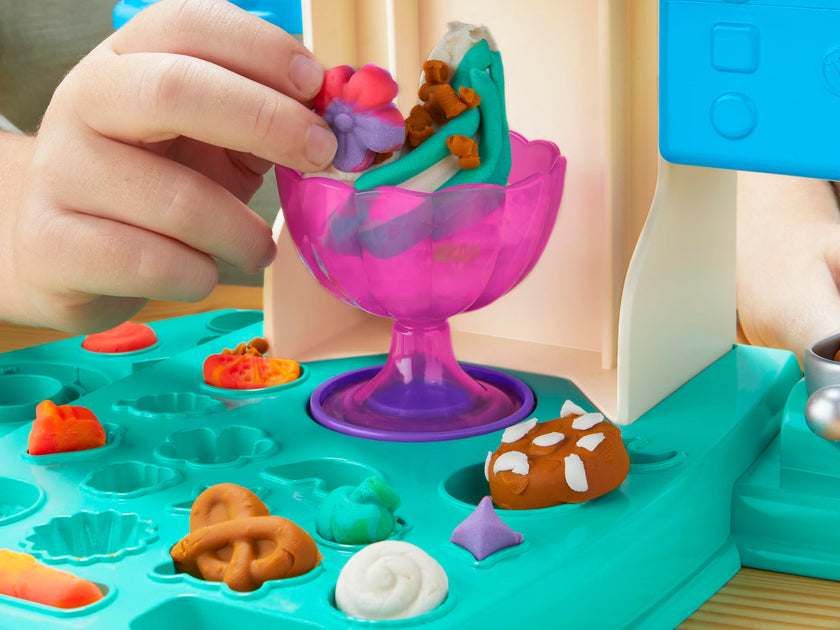 Play-Doh Rainbow Swirl Ice Cream Playset with 7 Pretend Play Kitchen Accessories, Arts and Crafts Toys for 3 Year Old Girls and Boys and Up 🍁 All In One Marketplace Canada