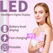 Beanify 2-in-1 Electric Shaver & Bikini Trimmer With LED Display for Women & Men，IPX7 Waterproof Wet/Dry Electric Razor With Dual Head , Rechargeable Painless Body & Facial Hair Remover, Travel-Size (Purple) 🍁 All In One Marketplace Canada