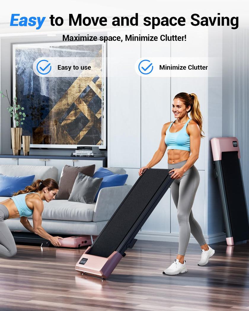 Superun Walking Pad,6% Manual Incline Walking Pad Treadmill,Under Desk Treadmill for Home Office, with App & Remote,2.5HP Quiet,LED Display,300 lbs Capacity 🍁 All In One Marketplace Canada