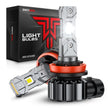 Torchbeam H11 H9 H8 LED Headlight Bulbs, 1000% Super Brightness, 1:1 Mini Size H11 LED Bulbs, 6500K Cool White H9 H8 Halogen Replacement, Canbus Ready, Plug and Play, Pack of 2 🍁 All In One Marketplace Canada