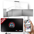 The 360 Mirror - 3 Way Adjustable Trifold Barber Mirror for Self Hair Cutting - Tri Fold Self Haircut System for Men and Women Braiding 🍁 All In One Marketplace Canada