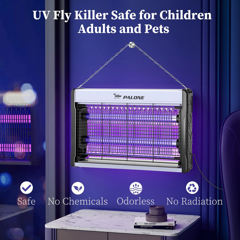 PALONE Bug Zapper, Fly Zapper with Hanging Function, Indoor Outdoor Zapper Effectively Protect Food from Fly for Dinging Room, Courtyard, Kitchen 🍁 All In One Marketplace Canada