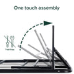ZINUS SmartBase Tool-Free Assembly Mattress Foundation / 14 Inch Metal Platform Bed Frame/No Box Spring Needed/Sturdy Steel Frame/Underbed Storage, Black, Twin, Regular 🍁 All In One Marketplace Canada