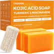 CADDISE Kojic Acid & Turmeric Soap Bars – Dark Spot Remover & Skin Care, Handmade Face & Body Wash Bars with Niacinamide, Shea Butter, Tea Oil, Vitamin C (2 Pack, 8.5 Oz) 🍁 All In One Marketplace Canada