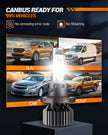 SEALIGHT H13 9008 LED Headlight Bulbs 50000LM 800% Brightness, Dual Hi/Lo Beam, 6000K Cool White, High Low Beam H13 Halogen Replacement, Plug and Play, IP67 Waterproof, Pack of 2 🍁 All In One Marketplace Canada