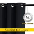 NICETOWN Blackout Curtains 2 Panels - Black Out Curtains 84 Inch Long,Insulated Curtains Room Darkening Grommet Curtains for Bedroom Living Room Windows (52 by 84 Inches,Black,Set of 2) 🍁 All In One Marketplace Canada