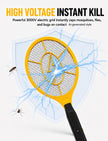 2 Pack Electric Fly Swatter, Bug Zapper Racket for Indoor Pest Control, Handheld Insect Killer Bat Battery Powered Electric Mosquito Swatter for Outdoor and Home 🍁 All In One Marketplace Canada