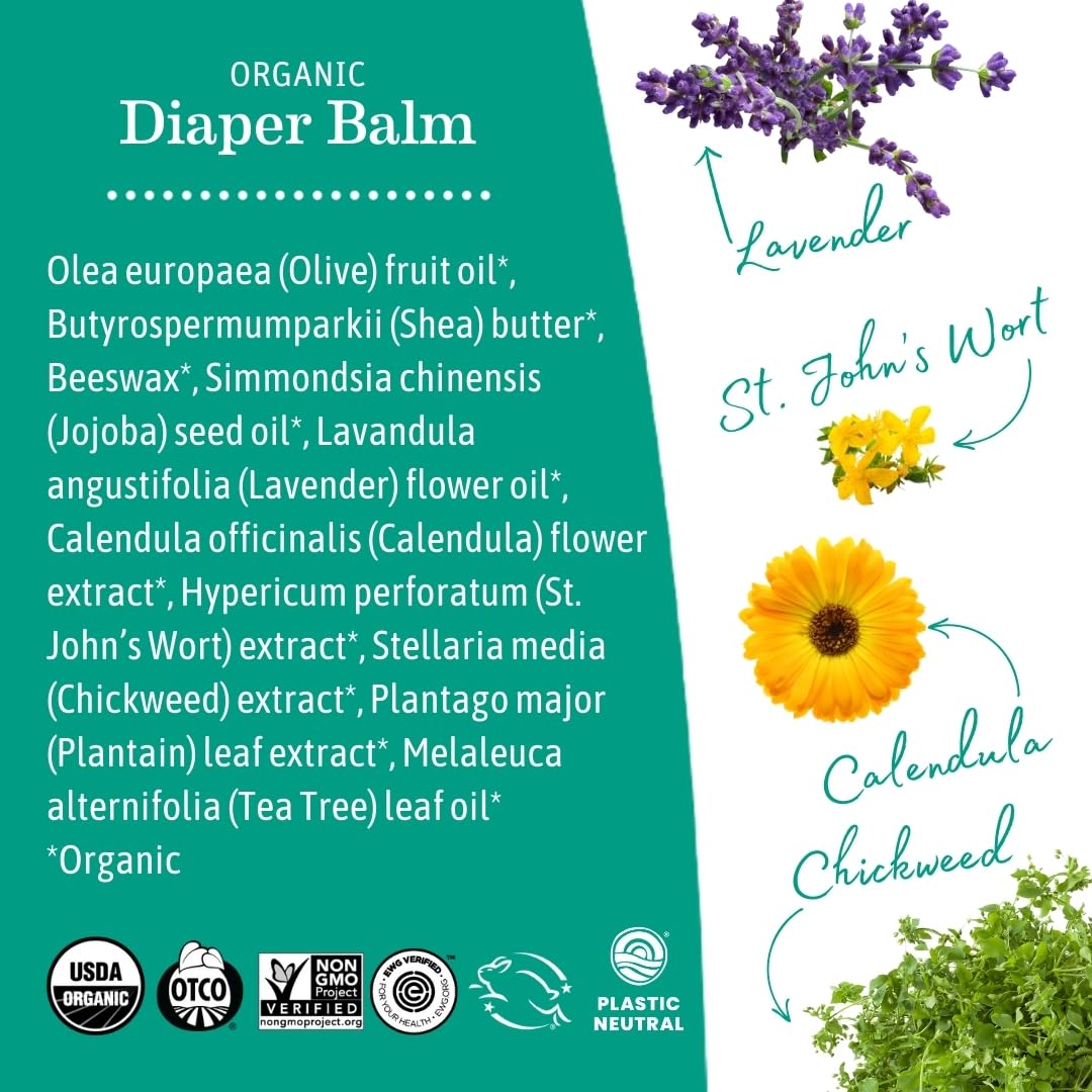 Earth Mama Organic Baby Diaper Balm, 60ml 🍁 All In One Marketplace Canada