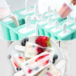 Popsicle Molds 10 Cells, Silicone Ice Cream Mould with Sticks, Non-Stick Ice Lolly Mold with Silicone Funnel and Brush, BPA Free 🍁 All In One Marketplace Canada