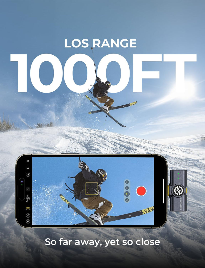 Hollyland Lark M2 Wireless Lavalier Microphone for iPhone/Android/Camera/PC/Laptop with Lightning/USB-C/Plug, 48KHz 24Bit, 1000ft Range, Noise Cancellation, 30H Battery for Video Recording, Streaming 🍁 All In One Marketplace Canada