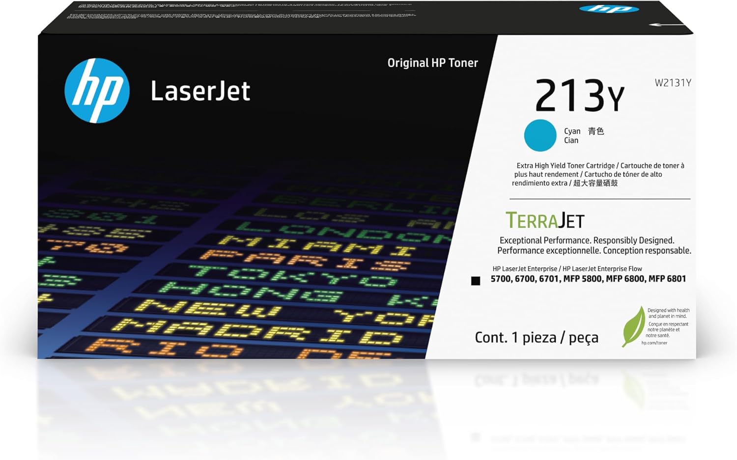 HP 213Y - Extra High Yield LaserJet - Cyan Toner Cartridge (W2131Y)