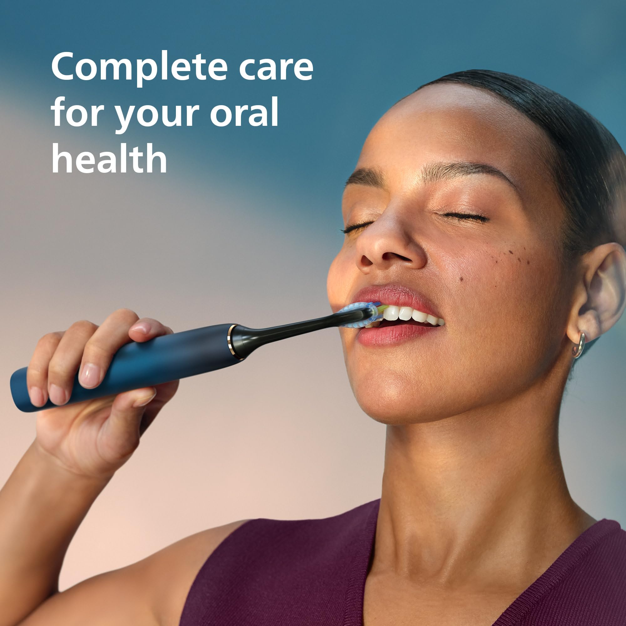 Philips Sonicare DiamondClean 9000 Electric Toothbrush - Sonic Toothbrush with App, Pressure Sensor, 12 Brushing Settings, Replacement Reminder, Charging Stand, Travel Case, Aquamarine, HX9911/92 🍁 All In One Marketplace Canada