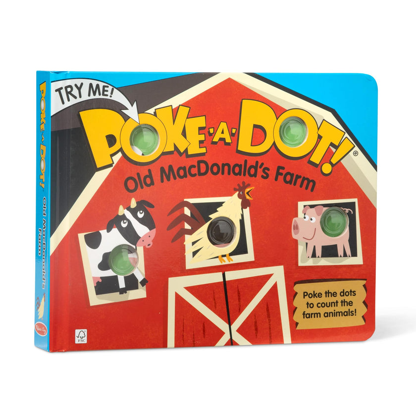 Melissa & Doug Poke-a-Dot Old MacDonald's Farm Board Book Toy 🍁 All In One Marketplace Canada