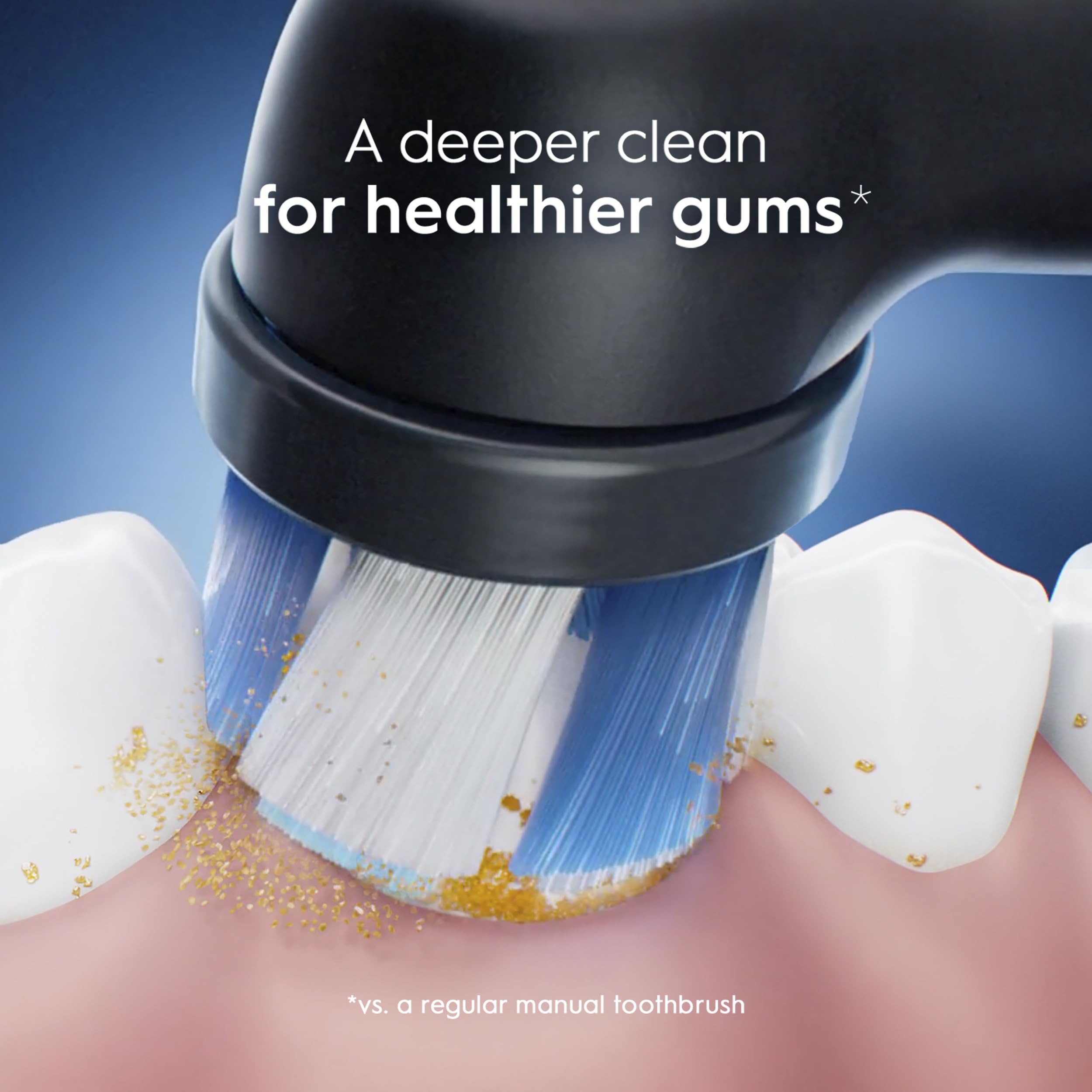 Oral-B iO Genuine Ultimate Clean Replacement Brush Heads, Black, 2ct Refills, 6 Month Supply, Compatible Exclusively with Oral-B iO Electric Toothbrushes, Not Compatible with any Other Series Including: Pro, Vitality, Smart, or Genius