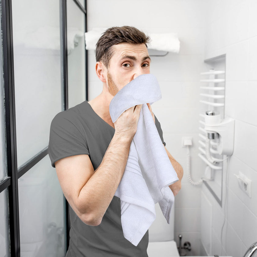 Utopia Towels 6 Piece Premium Hand Towels Set, 16 by 28 inches, 100% Ring Spun Cotton, Lightweight and Highly Absorbent Towels for Bathroom, Travel, Camp, Hotel, and Spa, White 🍁 All In One Marketplace Canada