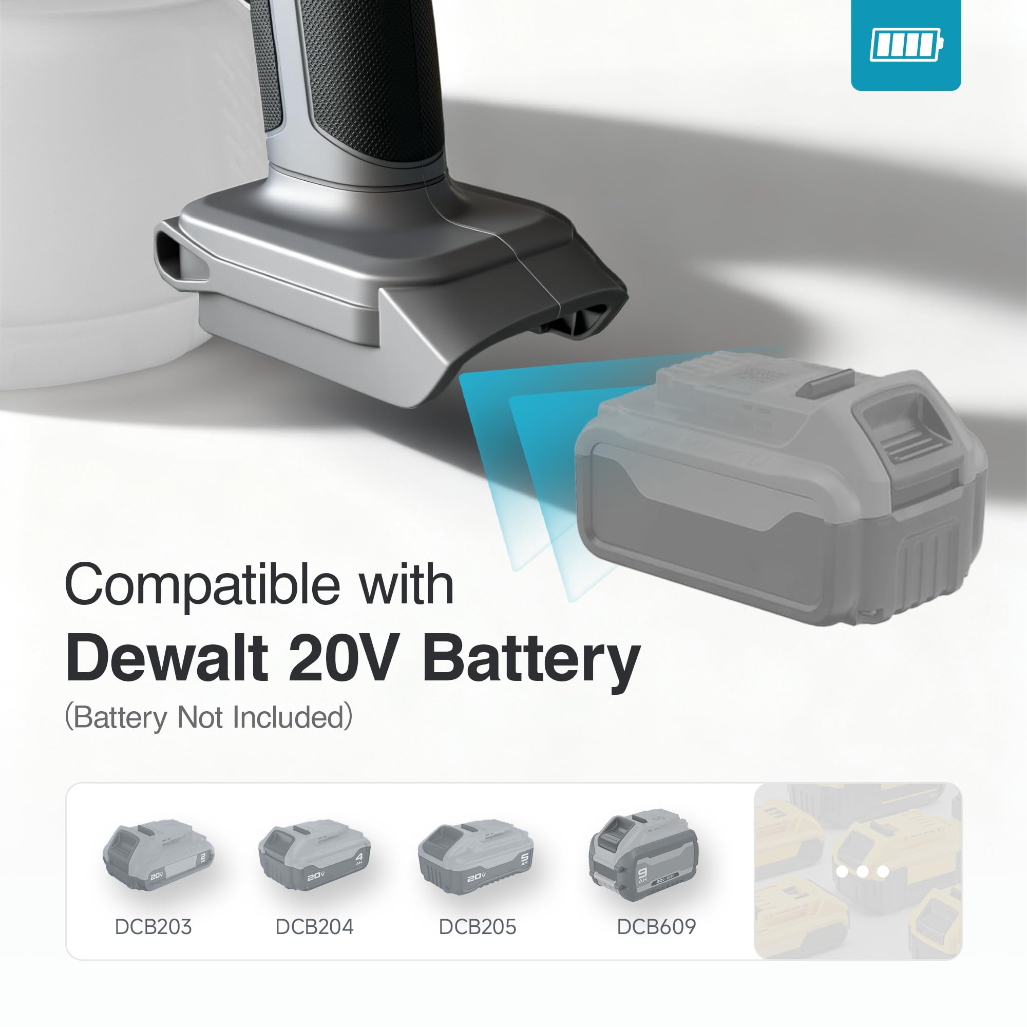 Tilswall Cordless Paint Sprayer Shark700 with 90000RPM Brushless Motor, Spray Paint Gun Compatible with Dewalt 20V Battery(No Battery), 1300ml Easy Side-Fill, 3 Patterns, Ideal for House Painting 🍁 All In One Marketplace Canada