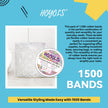 Hoyols Clear Hair Elastics 1500pcs, Strong Hold Small Mini Rubber Bands, No Damage No Crease Ponytail & Braids for Kids, Thick & Durable 🍁 All In One Marketplace Canada