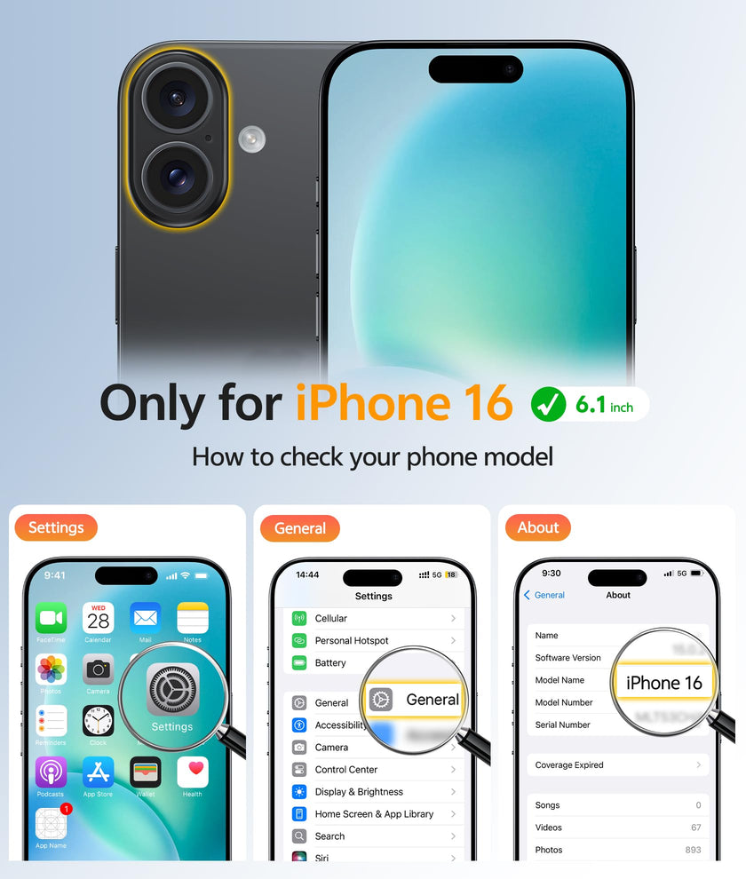 FNTCASE for iPhone 16 Phone Case: Magnetic Translucent Matte [Full Covered Camera Protection] [Screen Protector] Military Grade Shockproof Slim Cover Drop Proof Protective Cases - Black 🍁 All In One Marketplace Canada