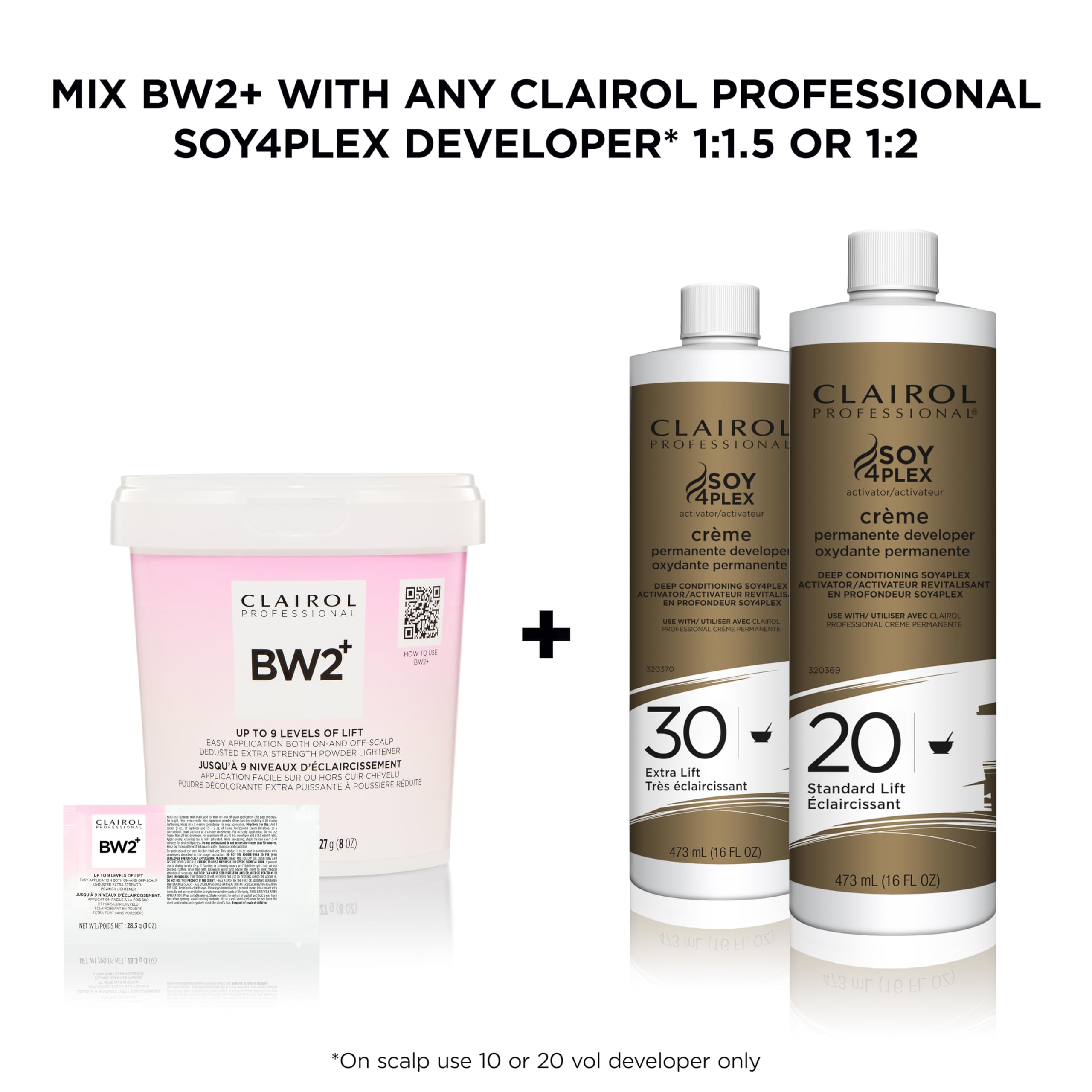 Clairol Professional BW2+ Dedusted Extra Strength Powder Lightener for Hair Highlights, 8 oz | 227 g 🍁 All In One Marketplace Canada
