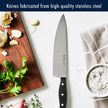 HENCKELS Premium Quality 15-Piece Knife Set with Block, Razor-Sharp, German Engineered Knife Informed by Over 100 Years of Masterful Knife Making, Lightweight and Strong, Dishwasher Safe 🍁 All In One Marketplace Canada