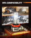 SEALIGHT 2026 Brightest H11/H8/H9/H16 LED Headlight Bulbs, 80000LM 1200% Brighter, 6500K Cool White, 1:1 Halogen Size Wireless, 3 Min Plug and Play Halogen Replacement Conversion Kit, Pack of 2 🍁 All In One Marketplace Canada