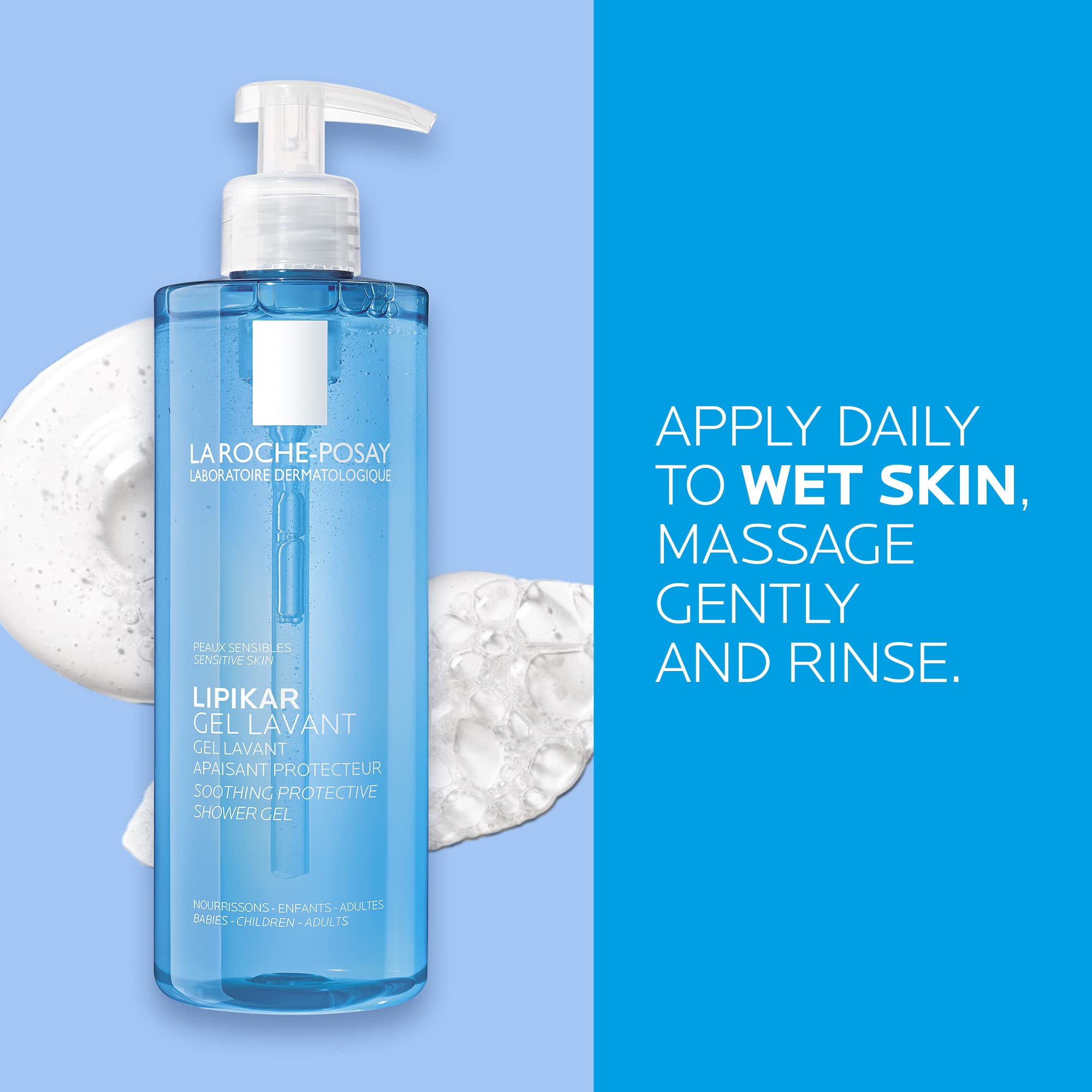 La Roche-Posay Body Wash, Lipikar Cleansing & Moisturizing Gel Body Wash with Shea Butter & Niacinamide for Dry & Sensitive Skin, Soap Free, Paraben Free, 400mL 🍁 All In One Marketplace Canada