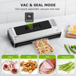 Bonsenkitchen Vacuum Sealer Machine, 90Kpa Powerful Food Sealer, Multi-Functional Food Vacuum Sealer with Vacuum Bags & Accessory Hose,Globefish Technology for High-Speed Continuous Working, Silver 🍁 All In One Marketplace Canada