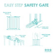 Regalo Easy Step 38.5-Inch (97.75cm) Extra Wide Baby Gate, Award Winning Brand, Includes 6-Inch (15.25cm) Extension Kit, 4 Pack Pressure Mount Kit and 4 Pack Wall Mount Kit 🍁 All In One Marketplace Canada