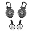 MNGARISTA 2-Pack Retractable Keychain, Heavy Duty Carabiner Badge Holder, Tactical ID Badge Reel Key Chain with 31.5” Steel Retractable Cord, 8.0 oz 🍁 All In One Marketplace Canada