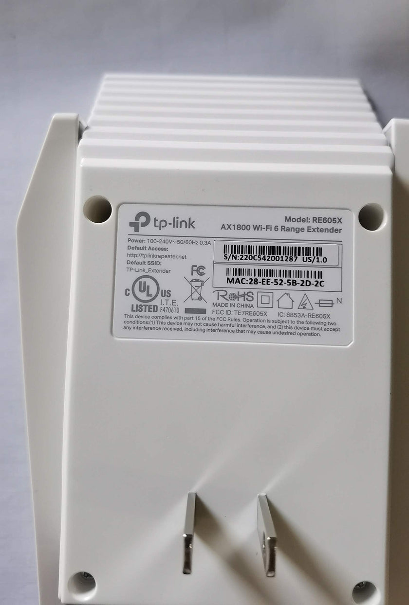 TP-Link AX1800 WiFi Extender Internet Booster RE605X-WiFi 6 Range Extender Covers up to 1500 Sq.ft and 25 Devices, Dual Band, Up to 1.8Gbps Speed, AP Mode w/Gigabit Port, APP Setup, OneMesh Compatible 🍁 All In One Marketplace Canada