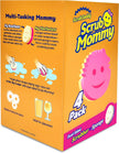 Scrub Daddy Dual Sided Sponge and Scrubber - Scrub Mommy - Scratch Free Sponge for Dishes and Home, Soft in Warm Water, Firm in Cold, Odor Resistant 4 Count 🍁 All In One Marketplace Canada