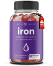 Iron Gummies with Vitamin C | 10mg Iron Per Gummy | Iron Supplements for Women & Men | Vegan Gummies | Blood Cell Formation Support | Energy, Focus, Immune Support | Vegan & Non-GMO (1) 🍁 All In One Marketplace Canada