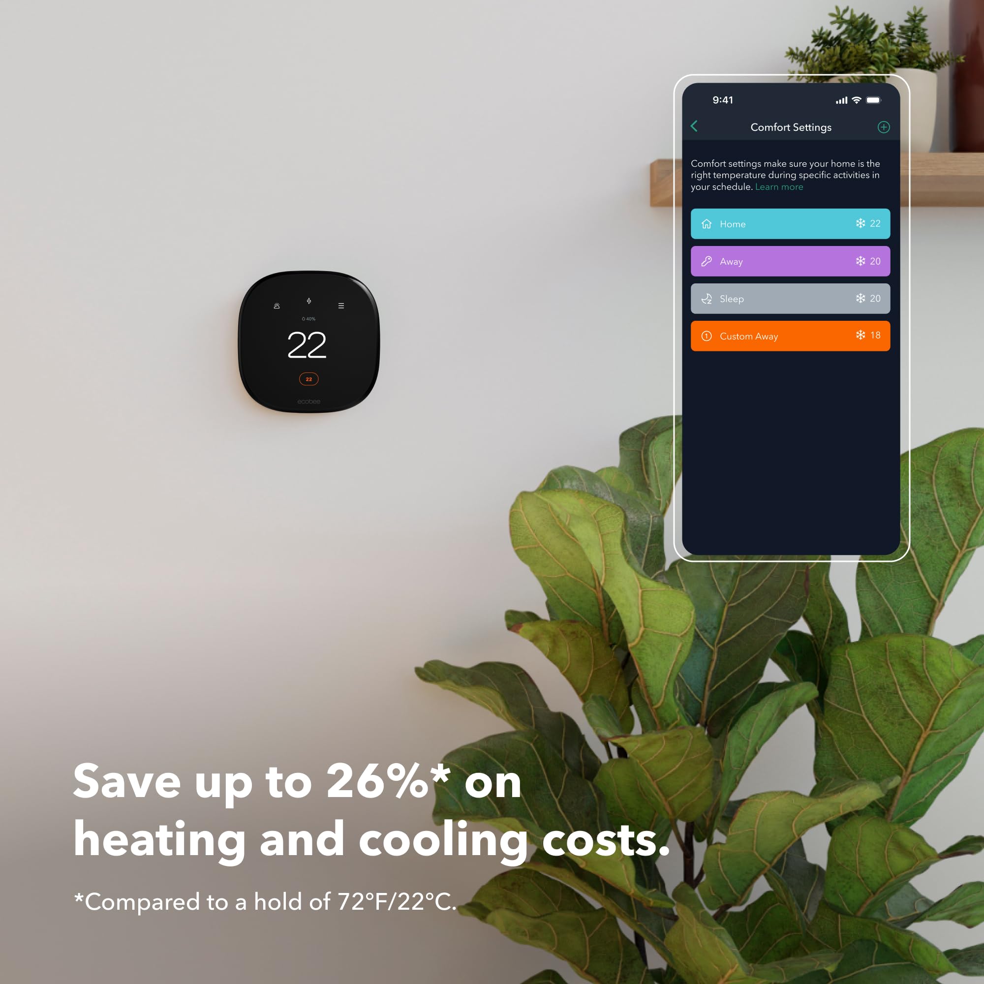 ecobee New Smart Thermostat Enhanced - Programmable Wifi Thermostat - Works with Siri, Alexa, Google Assistant - Energy Star Certified - Smart Home 🍁 All In One Marketplace Canada