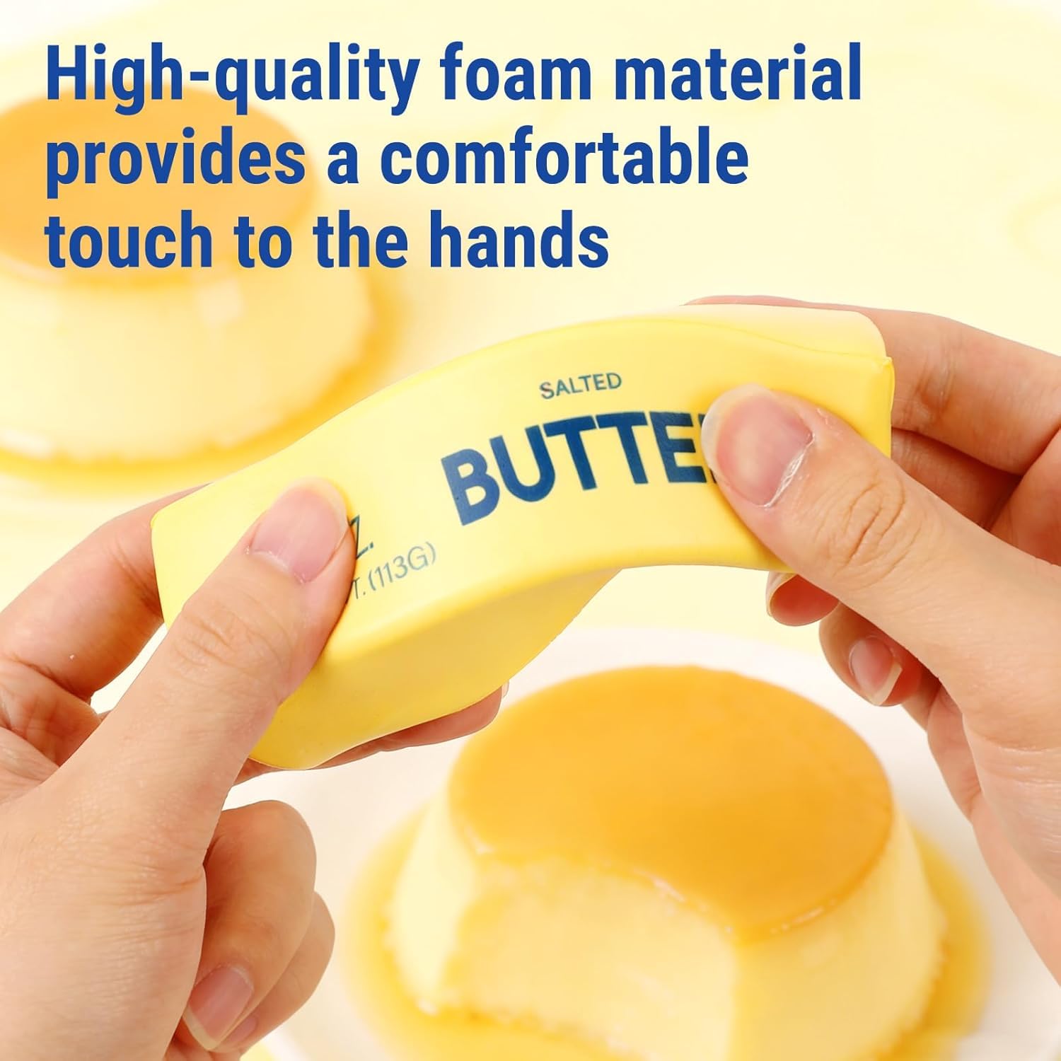 2Pcs Cute Butter Squeeze Stress Balls,Slow Rebound Realistic Soft Butter Stick Fidget,Slow Rising Portable for Adults Anxiety & Stress Relief 🍁 All In One Marketplace Canada