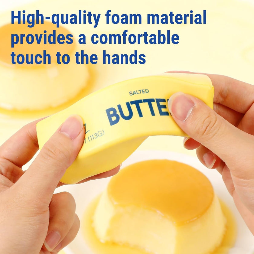 2Pcs Cute Butter Squeeze Stress Balls,Slow Rebound Realistic Soft Butter Stick Fidget,Slow Rising Portable for Adults Anxiety & Stress Relief 🍁 All In One Marketplace Canada