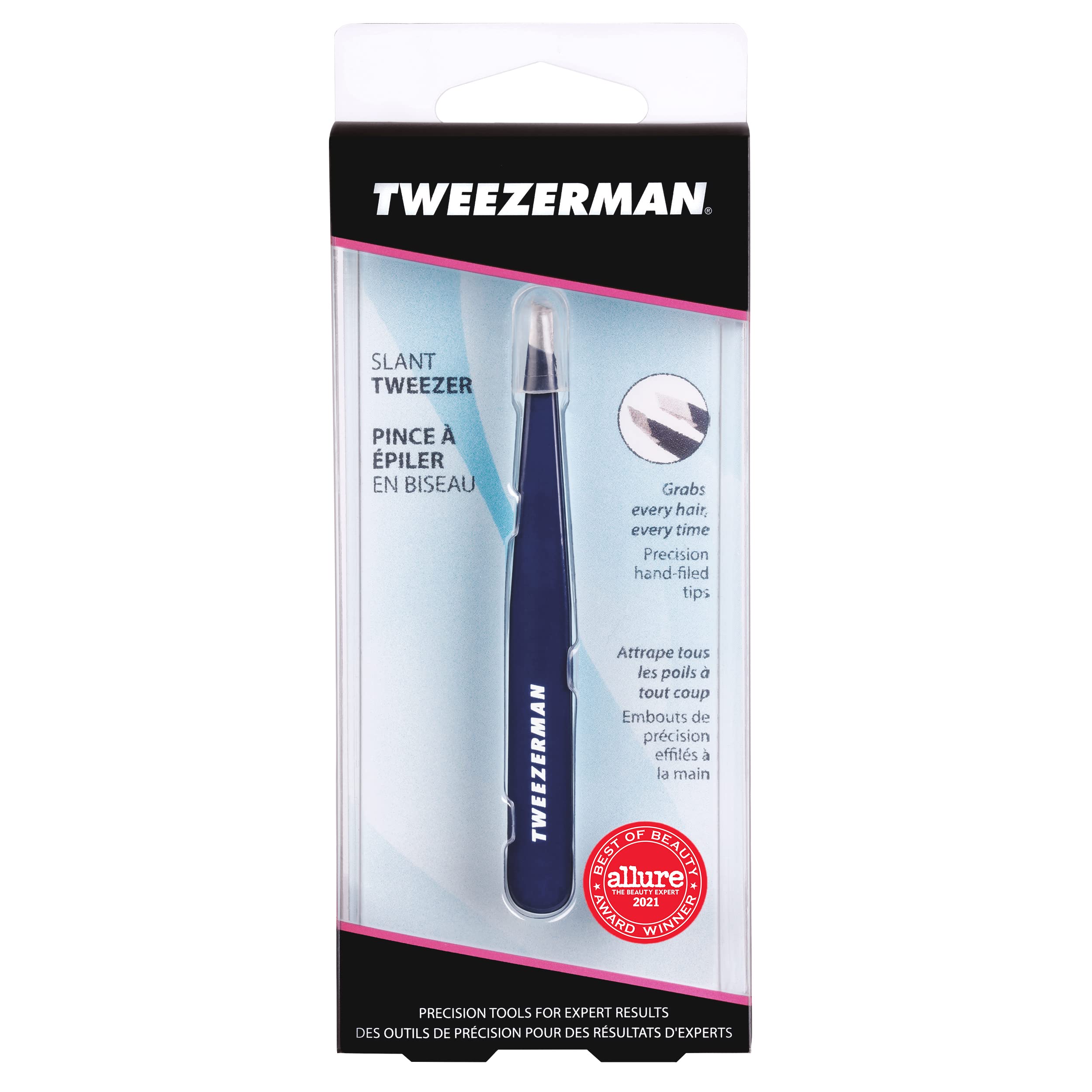 Tweezerman Exclusive Evening Blue Slant Tweezer - Hair Removal Tweezers, Stainless Steel 🍁 All In One Marketplace Canada