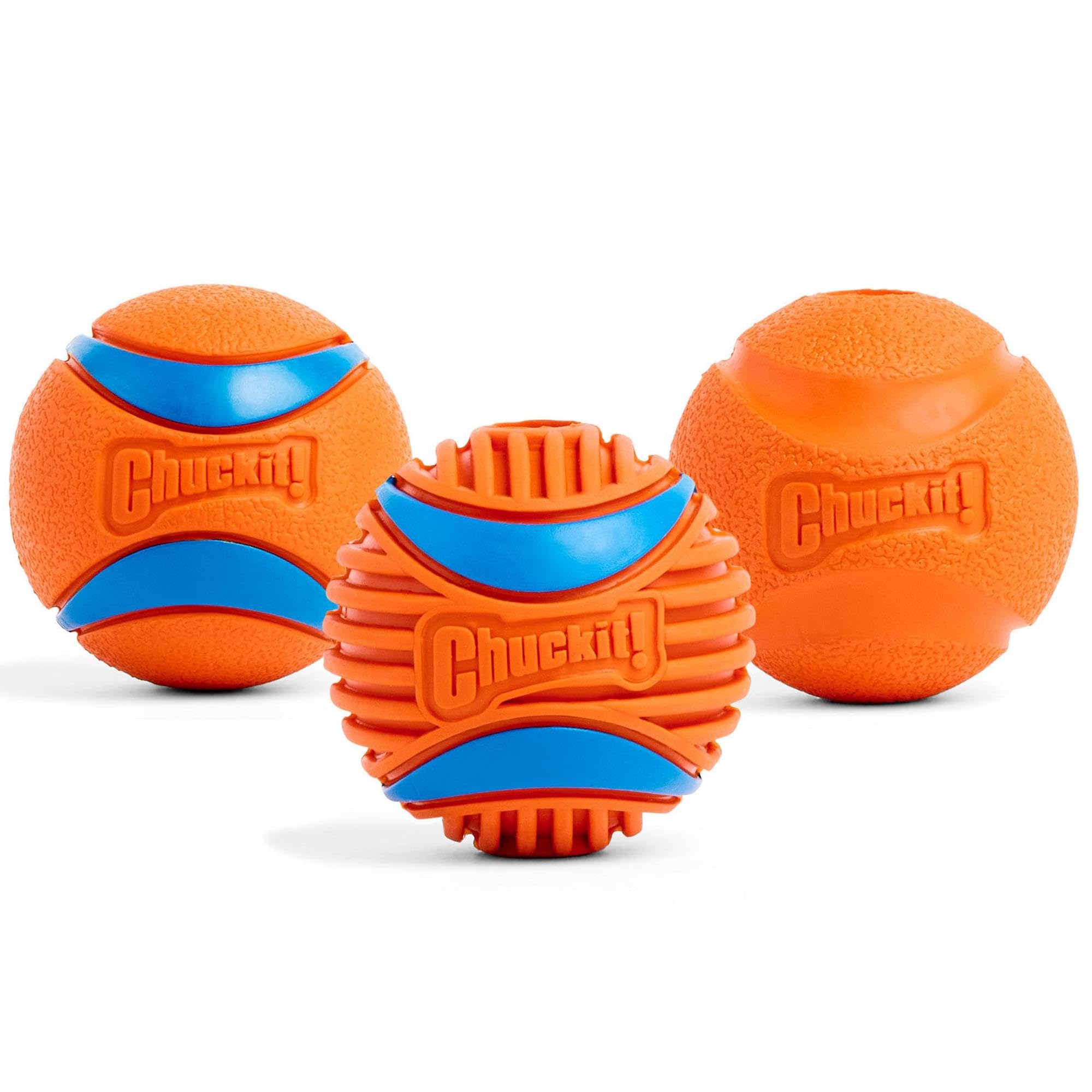 Chuckit! Fetch Ball Medley, Medium, Dog Ball, 3 Pack, Ultra, Fetch and Rugged Balls Included 🍁 All In One Marketplace Canada