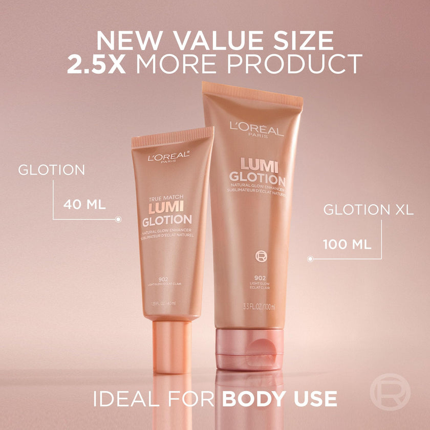 L’Oréal Paris Lumi Glotion Jumbo, Highlighter Makeup, Natural Glow Enhancer for Face & Body, Instantly Hydrates and Illuminates Skin, Sheer Colour Tint, Offers a Sunkissed Glow, 904 Deep, 100 mL 🍁 All In One Marketplace Canada