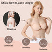 GKHWON Adhesive Bra Strapless Backless Invisible Push Up Sticky Bra with Silicone Nipple Covers Reusable Beige+Black B 🍁 All In One Marketplace Canada