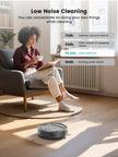 Lefant M210Pro Robot Vacuum Cleaner, 6 Cleaning Modes, 200 Mins Runtime, 4000Pa Suction, SmartSense Technology, Multi-Surface Cleaning, Ideal for Pet Hair and Hard Floor 🍁 All In One Marketplace Canada