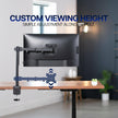 VIVO Single Monitor Arm Desk Mount, Holds Screens up to 32 inch Regular and 38 inch Ultrawide, Fully Adjustable Stand with C-Clamp and Grommet Base, VESA 75x75mm or 100x100mm, Black, STAND-V001 🍁 All In One Marketplace Canada