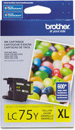 Brother LC75 Yellow Ink Cartridge, High Yield (LC75YS)