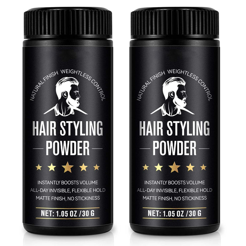 Hair Styling Powder, 2Pack Hair Texture Powder for Men and Women, Adds Volume and Texture, Alll Day Invisible, Flexible Hold, Long-lasting, Matte Finish, No Stickiness 2 x 30g 🍁 All In One Marketplace Canada