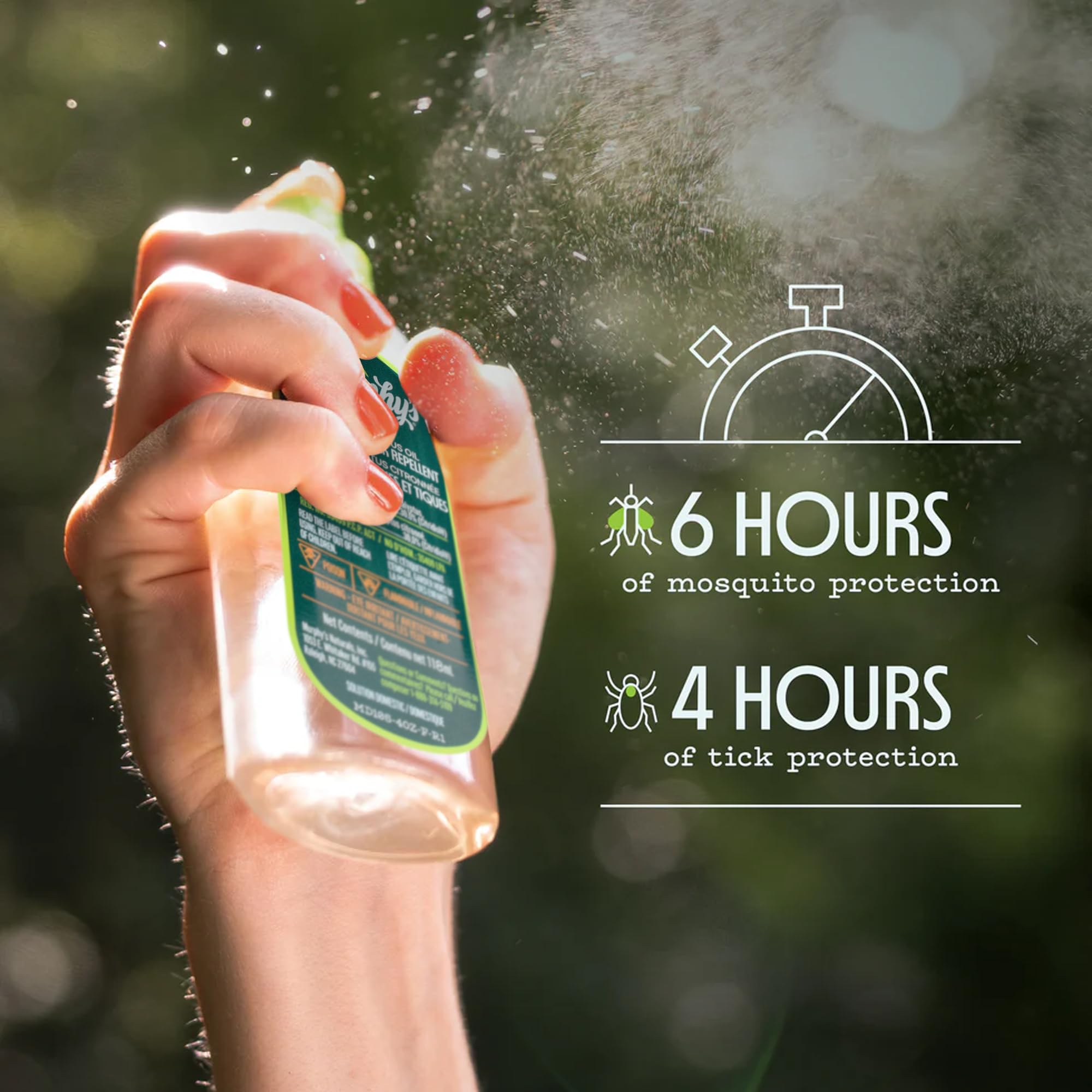 Murphy's Outdoors Mosquito & Tick Bug Repellent Spray, Oil of Lemon Eucalyptus for Skin and Outdoor Gear, 118mL Pump, 2-Pack 🍁 All In One Marketplace Canada