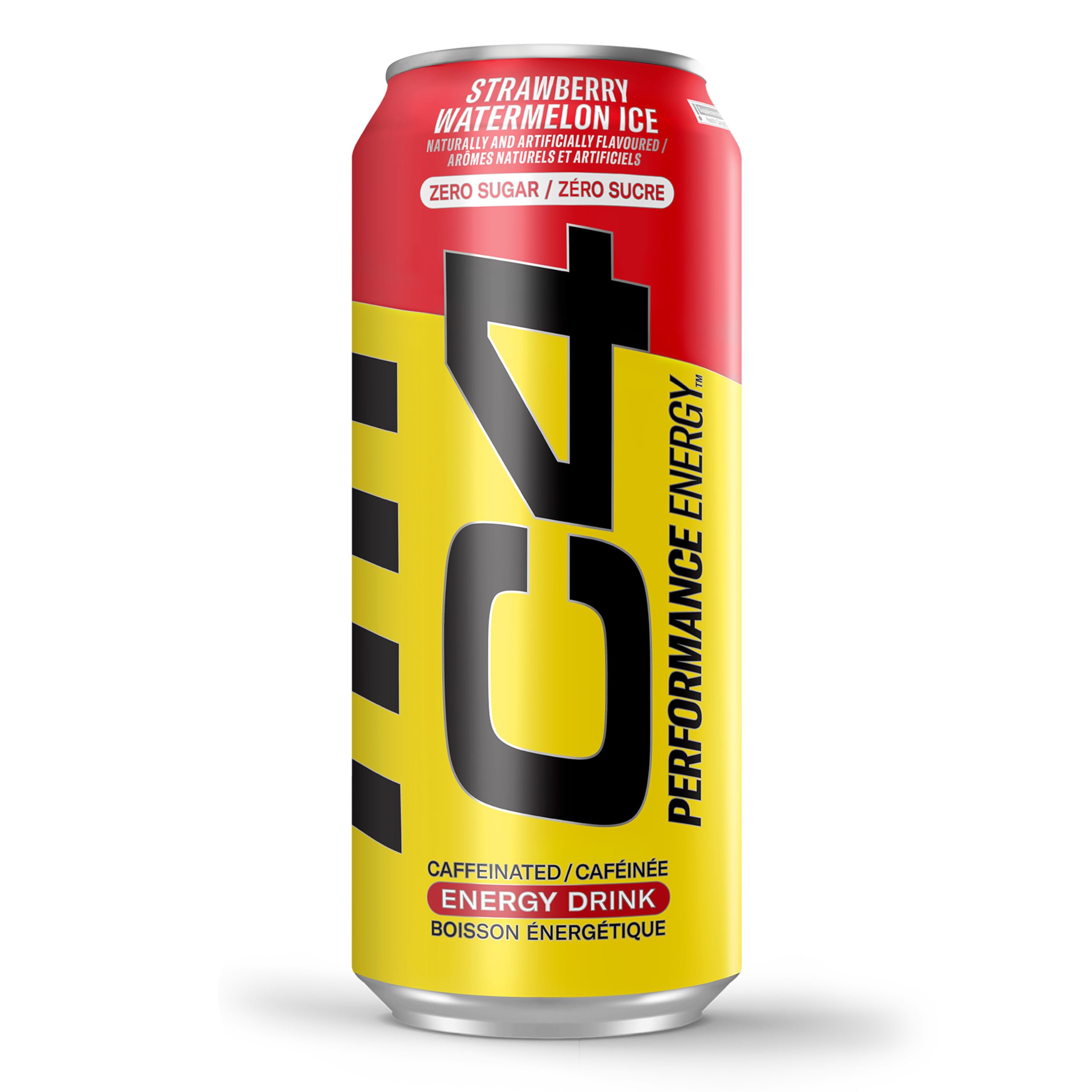 Cellucor C4 Performance Energy Drink, Strawberry Watermelon, Carbonated Sugar Free Drink with no Artificial Colours or Dyes, 473mL, 12 count 🍁 All In One Marketplace Canada